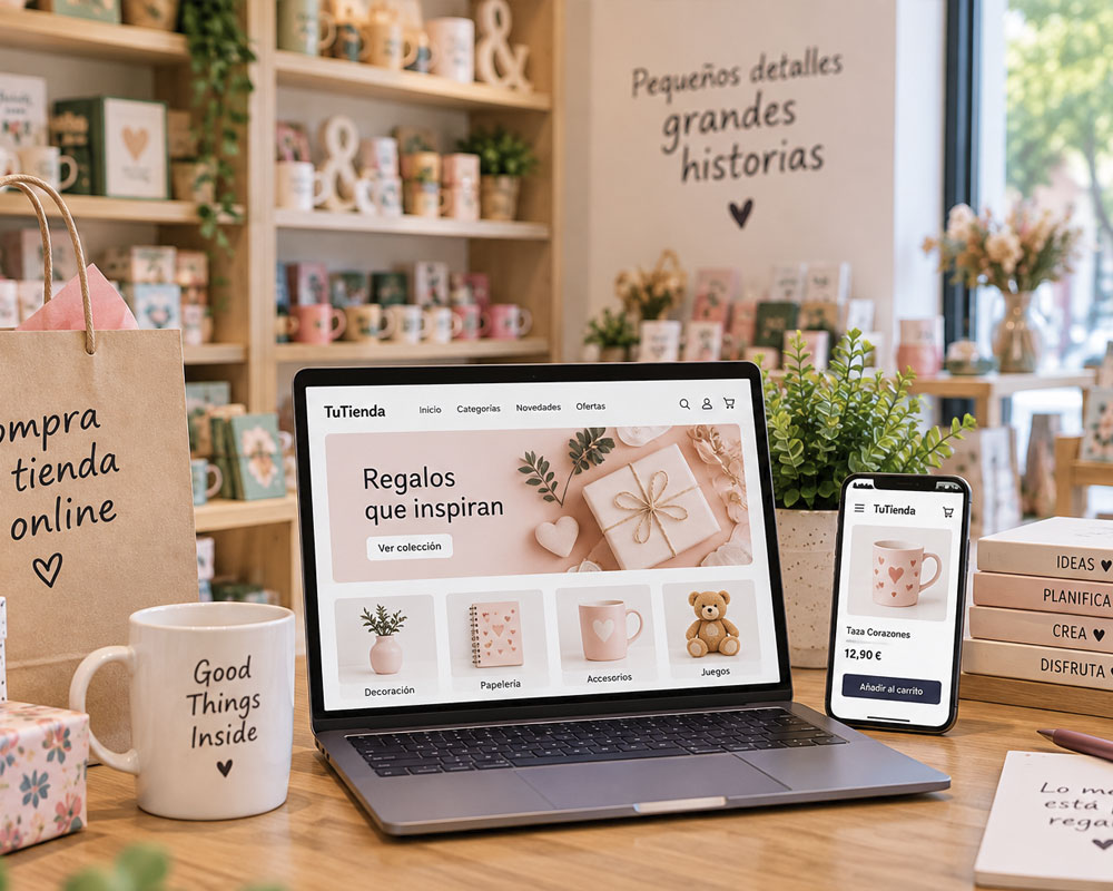 Gestión de varias tiendas y tienda online para comercios de regalo y accesorios con TPV Online